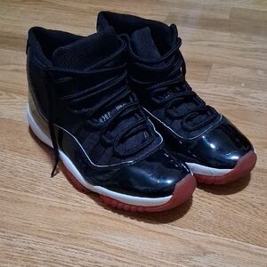 Black and Red High-Top Sneakers